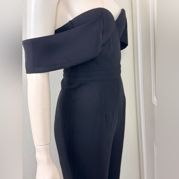Herve Leger Black Off-Shoulder Jumpsuit - Picture 10 of 16